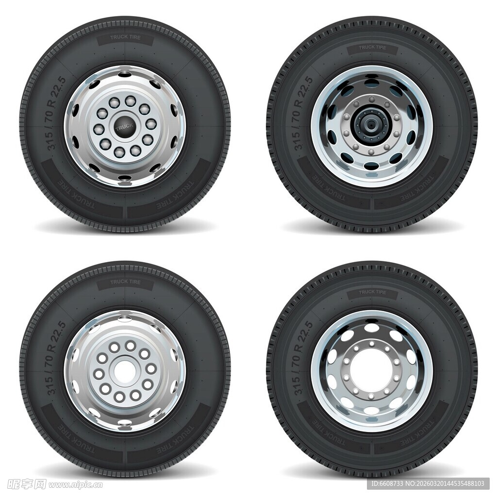 多样汽车轮毂展示