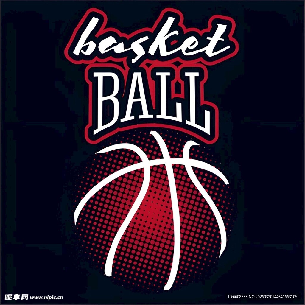 篮球主题印花图案设计