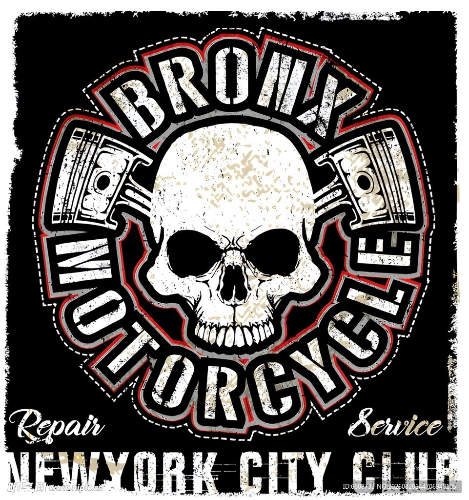 布鲁克林摩托车俱乐部标志