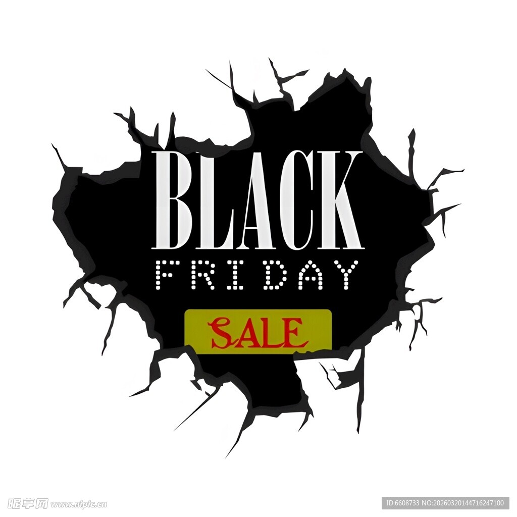 黑色星期五促销标志