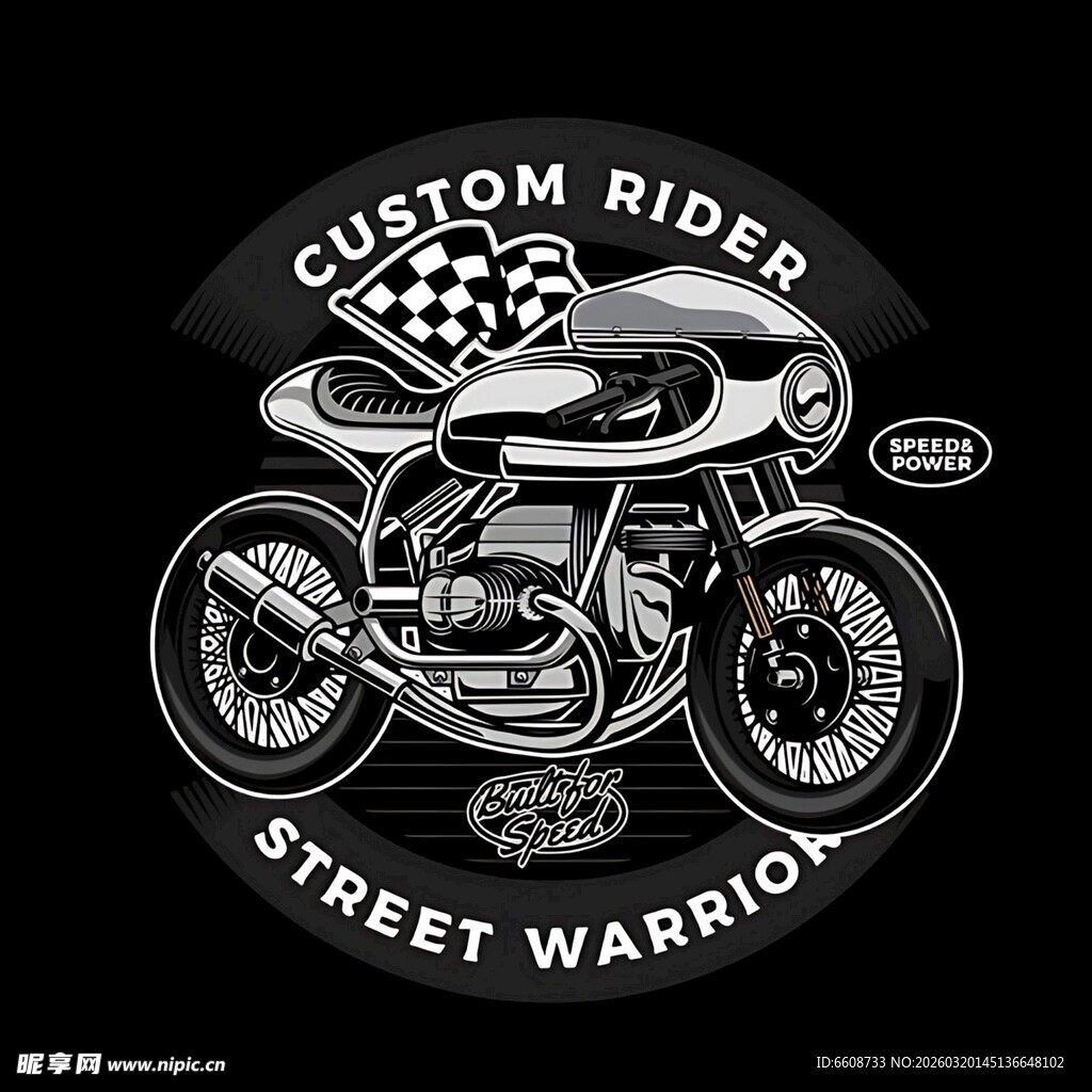 定制骑士街头勇士摩托车