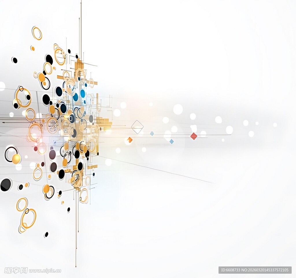 抽象动感彩色粒子背景图