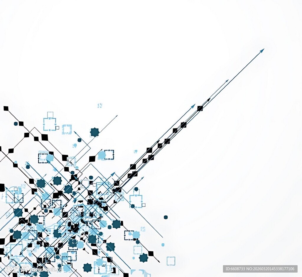抽象几何元素动感背景图
