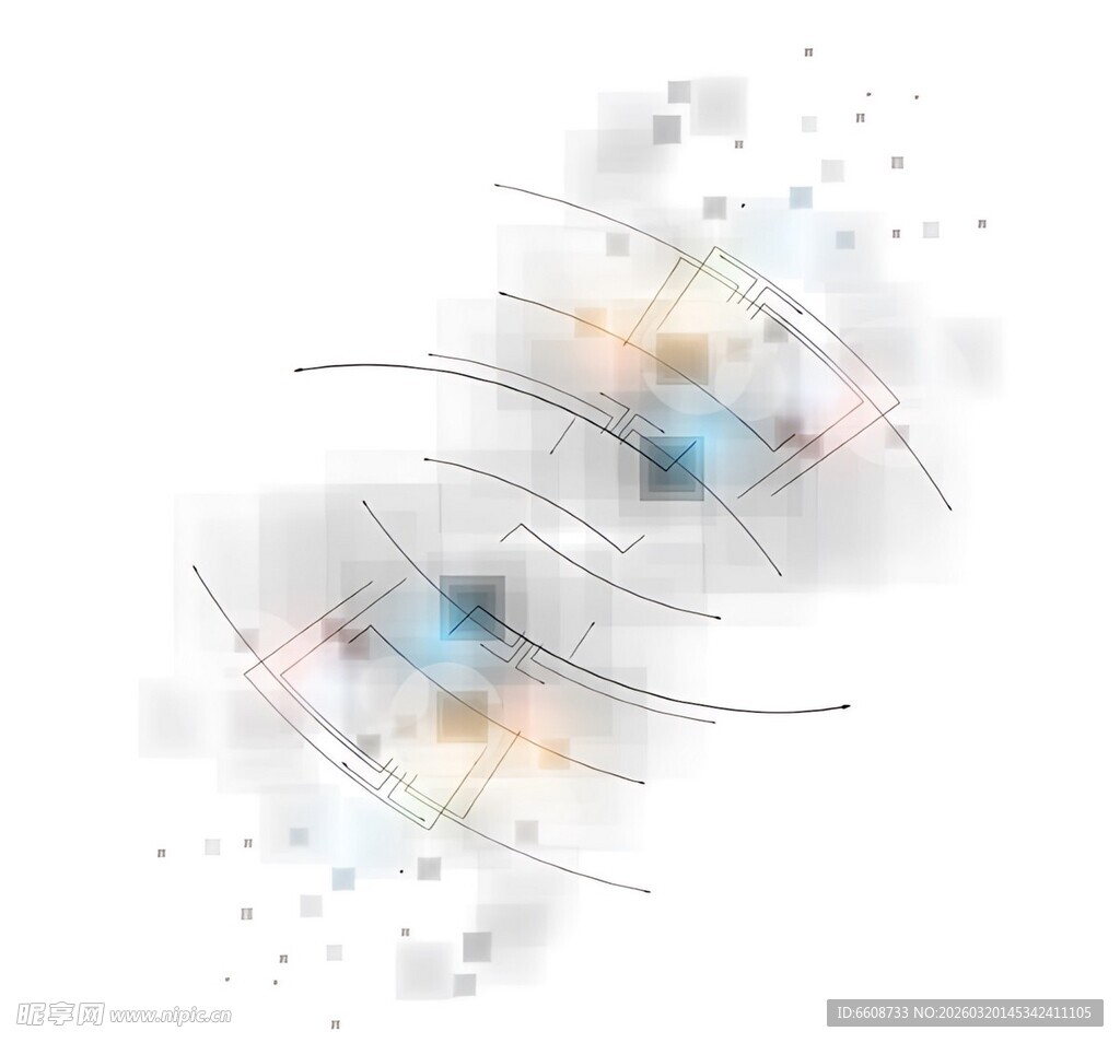 几何方块抽象图案背景