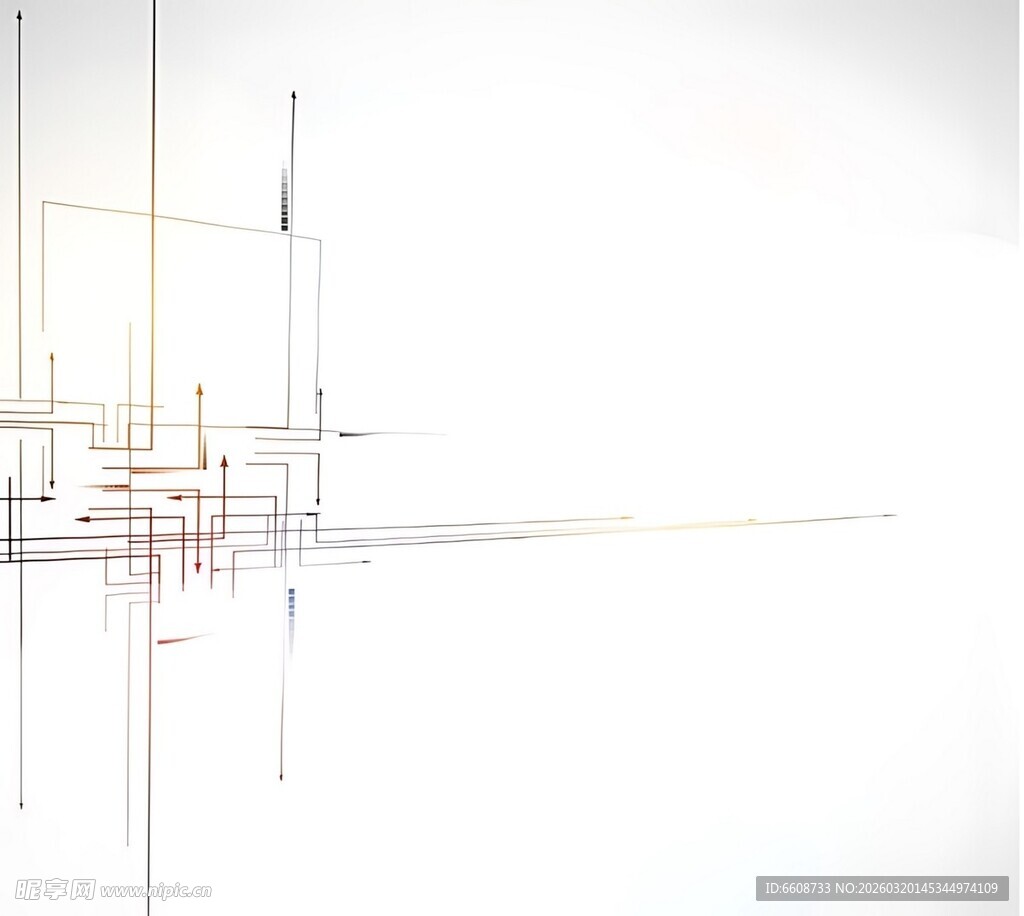 抽象线条构成的几何画面