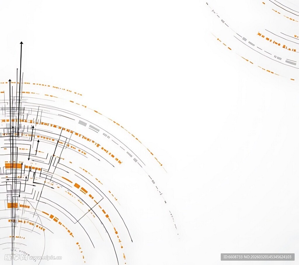 抽象线条构成的艺术画面