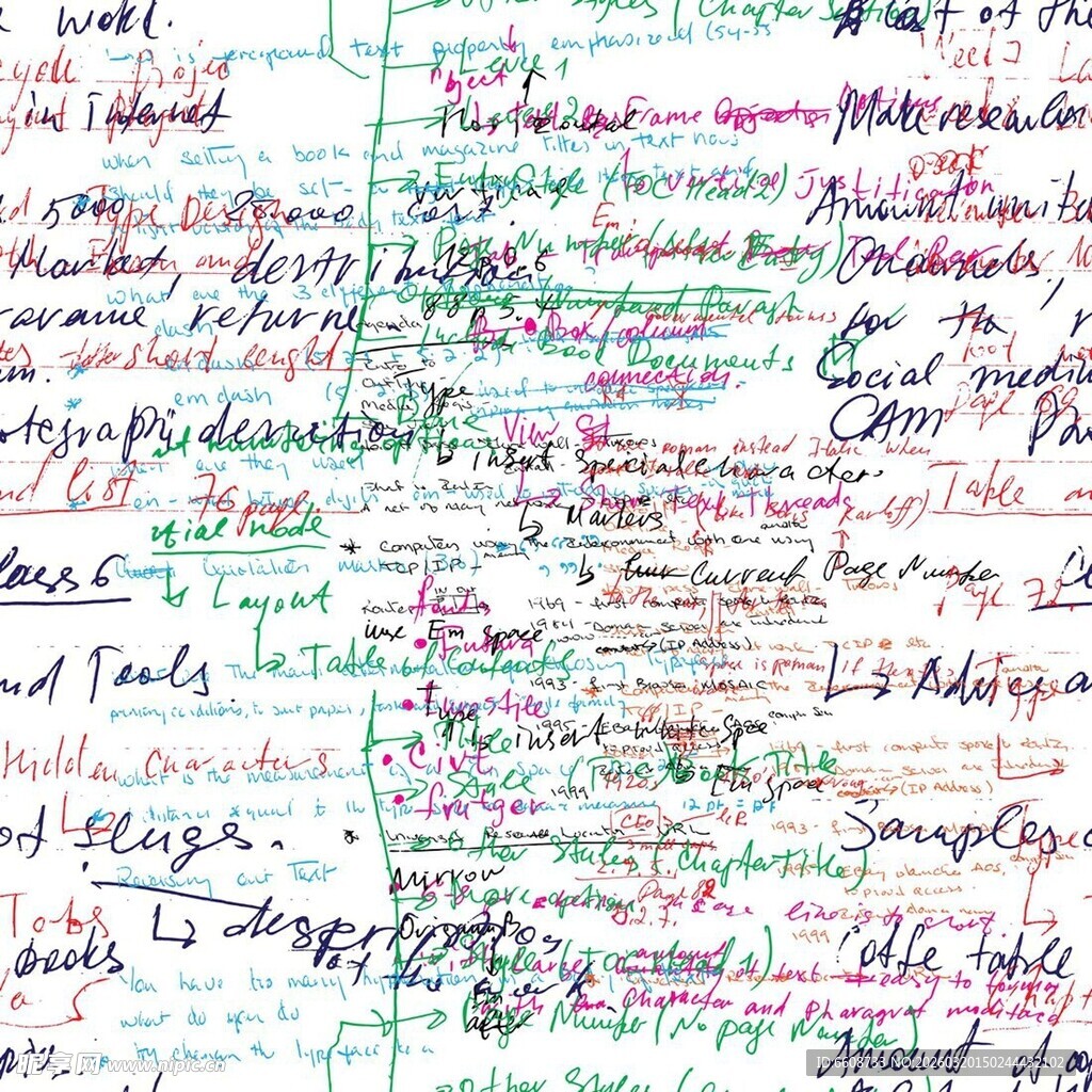 多彩标注的笔记页面