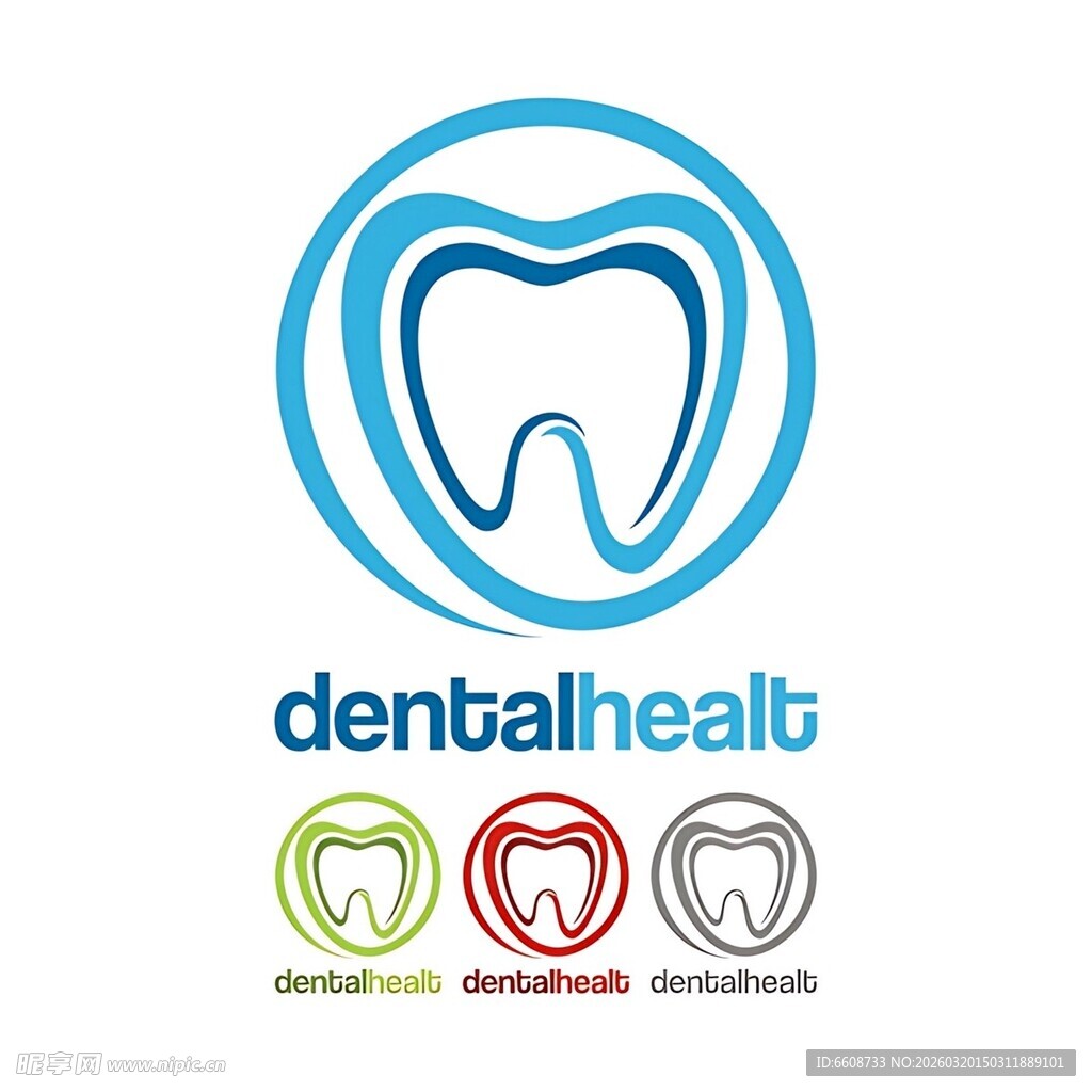 牙科健康标志设计
