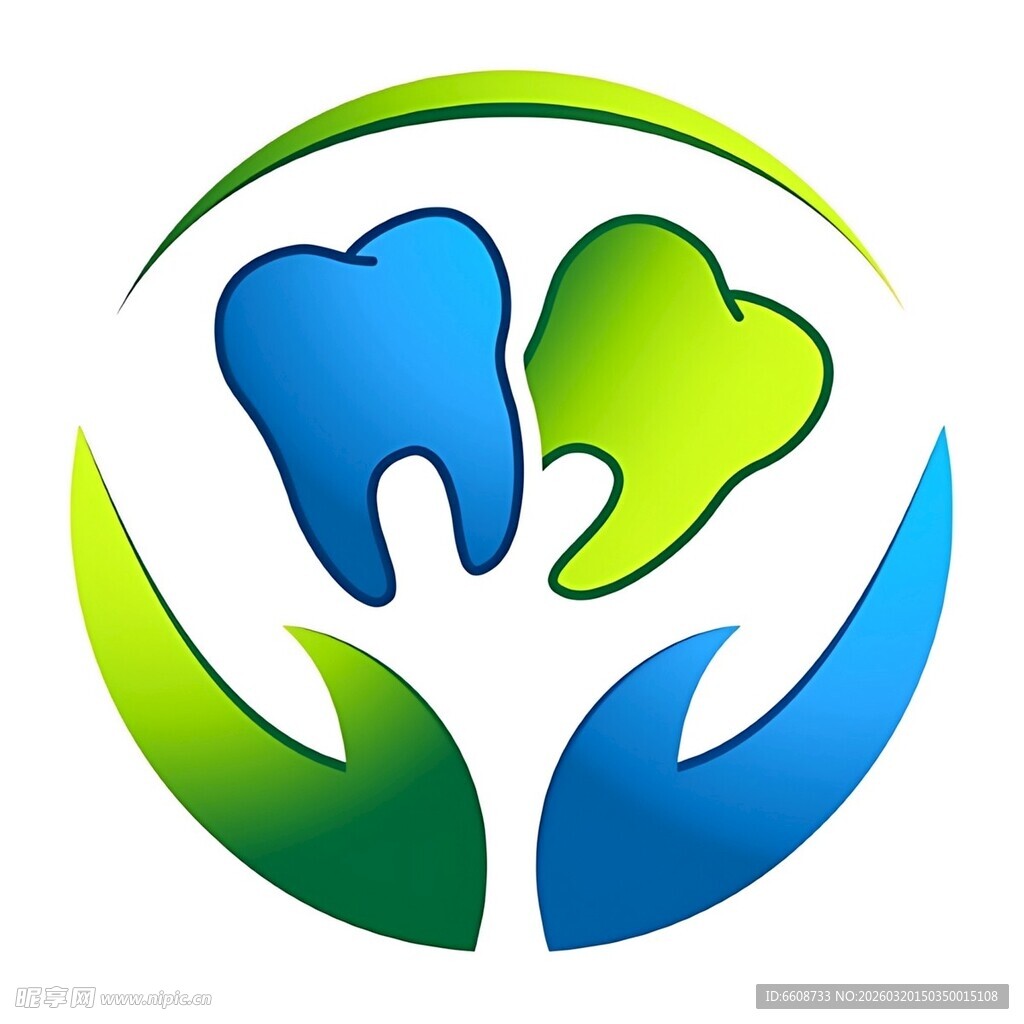 牙科护理标志图案