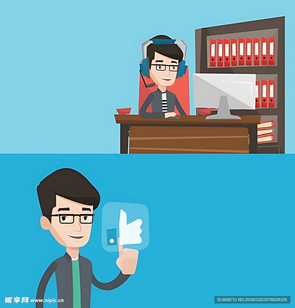 老板与员工的职场场景