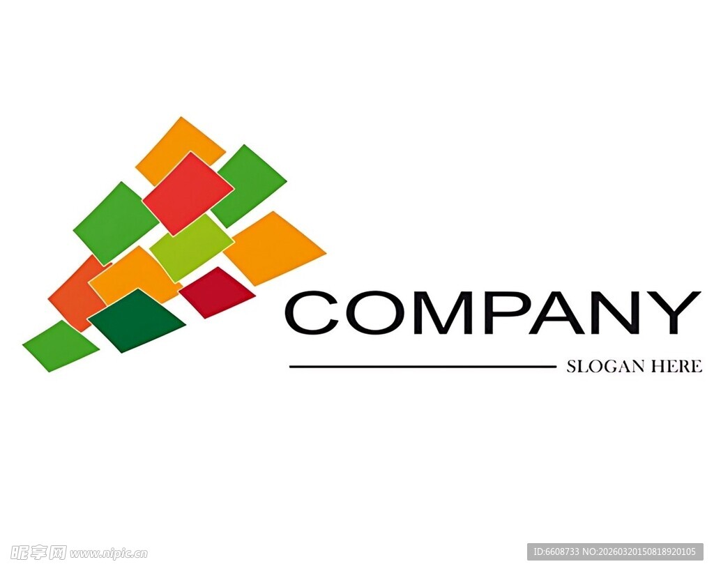 多彩几何公司标志设计
