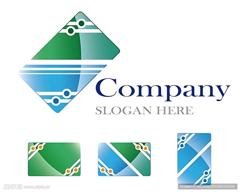 几何风格公司标志设计