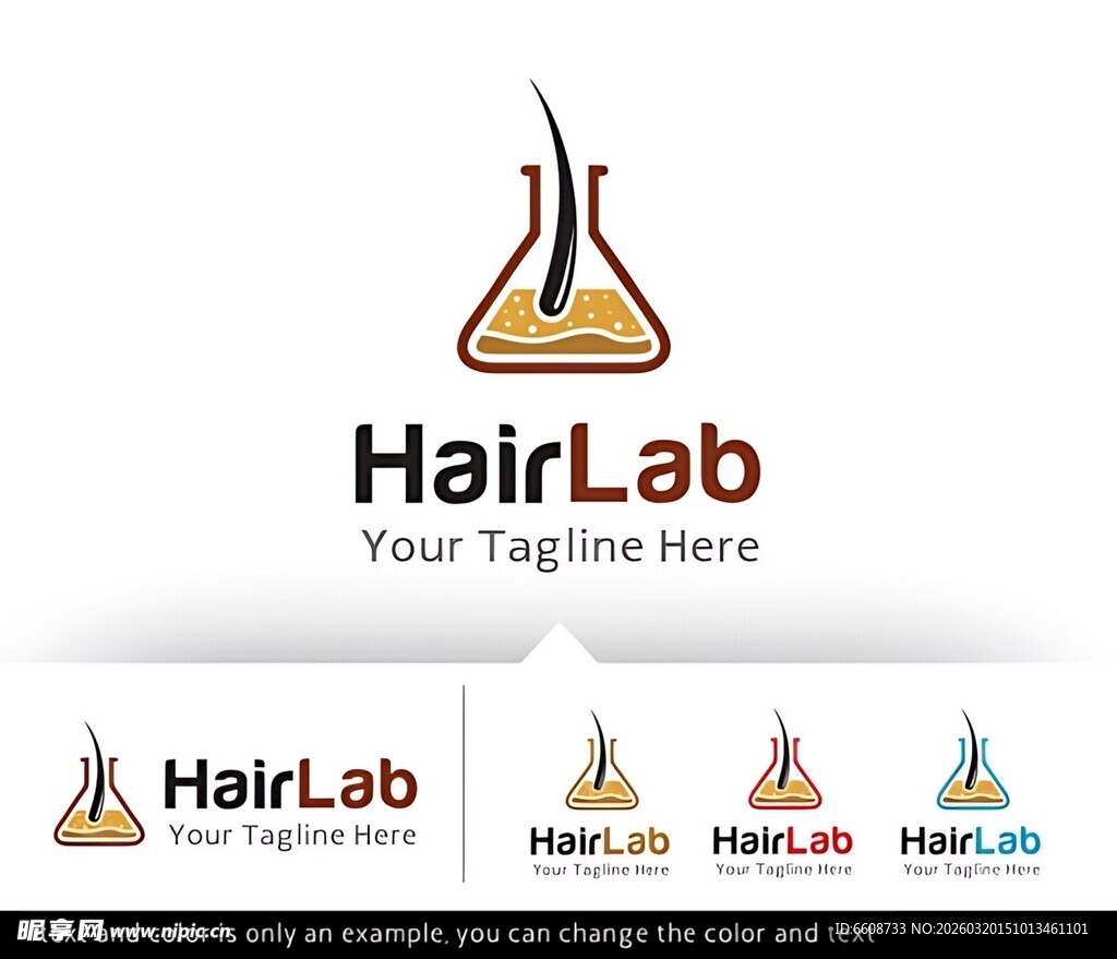 HairLab实验室标志设计