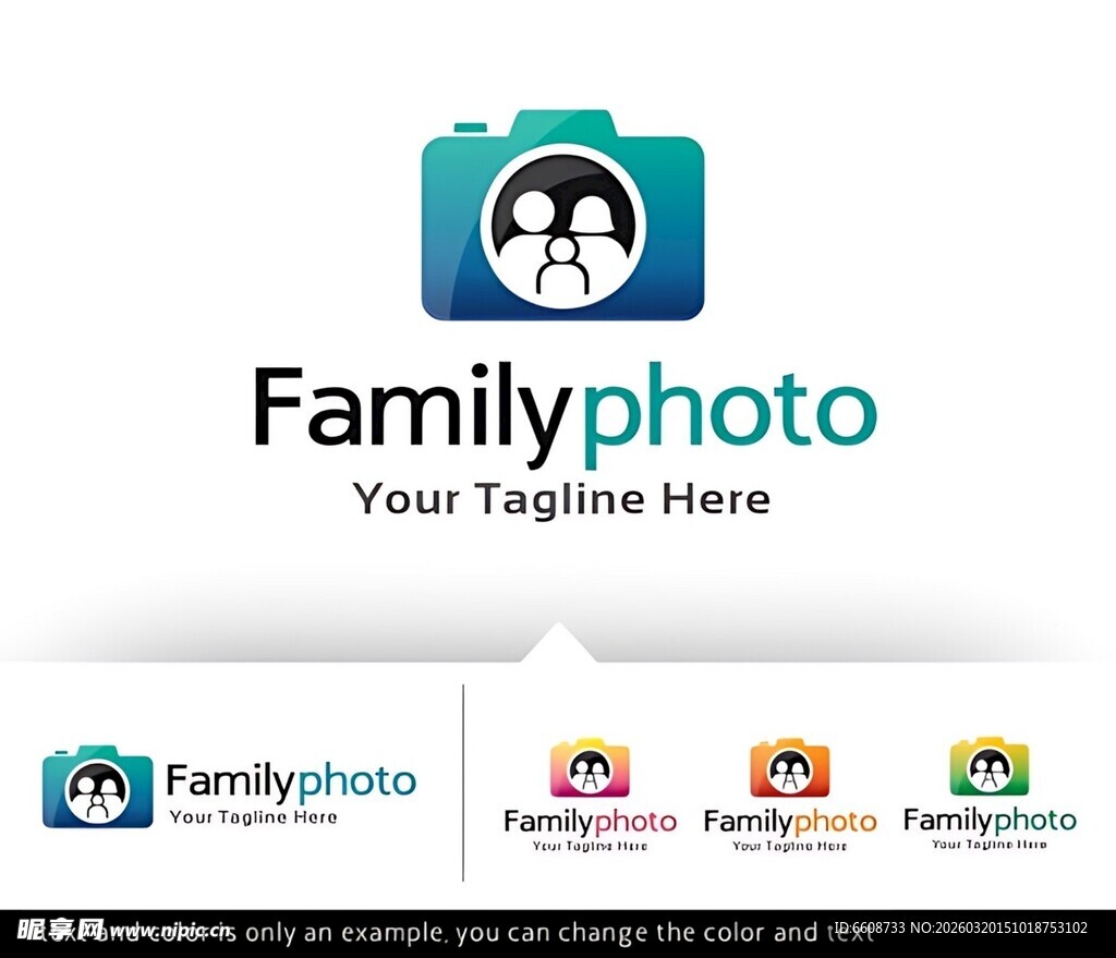 家庭照片标志设计