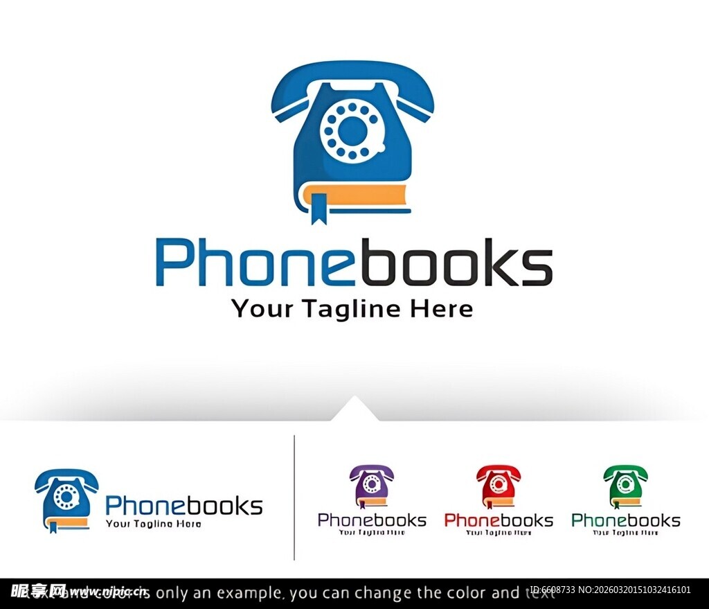 电话簿标志设计