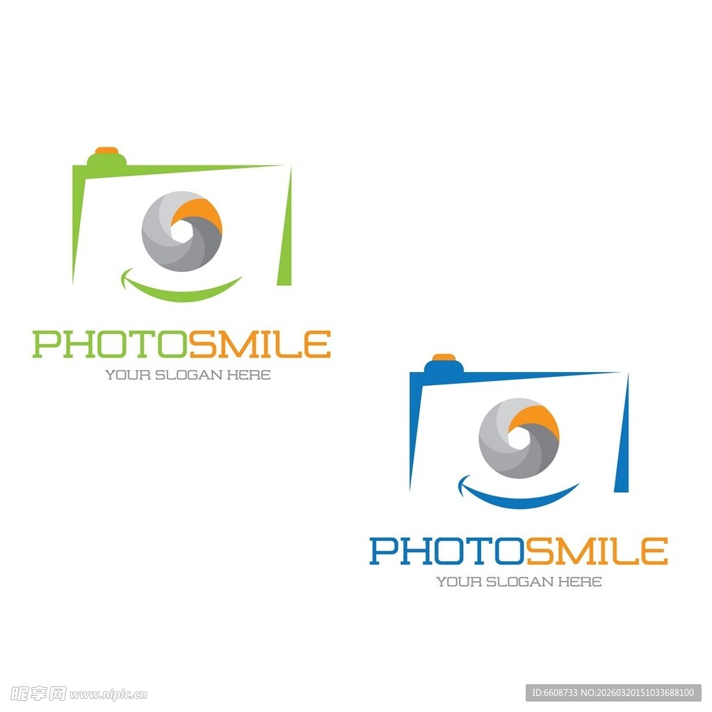照片微笑标志设计