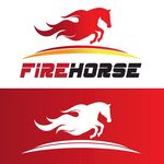 火焰骏马标志设计