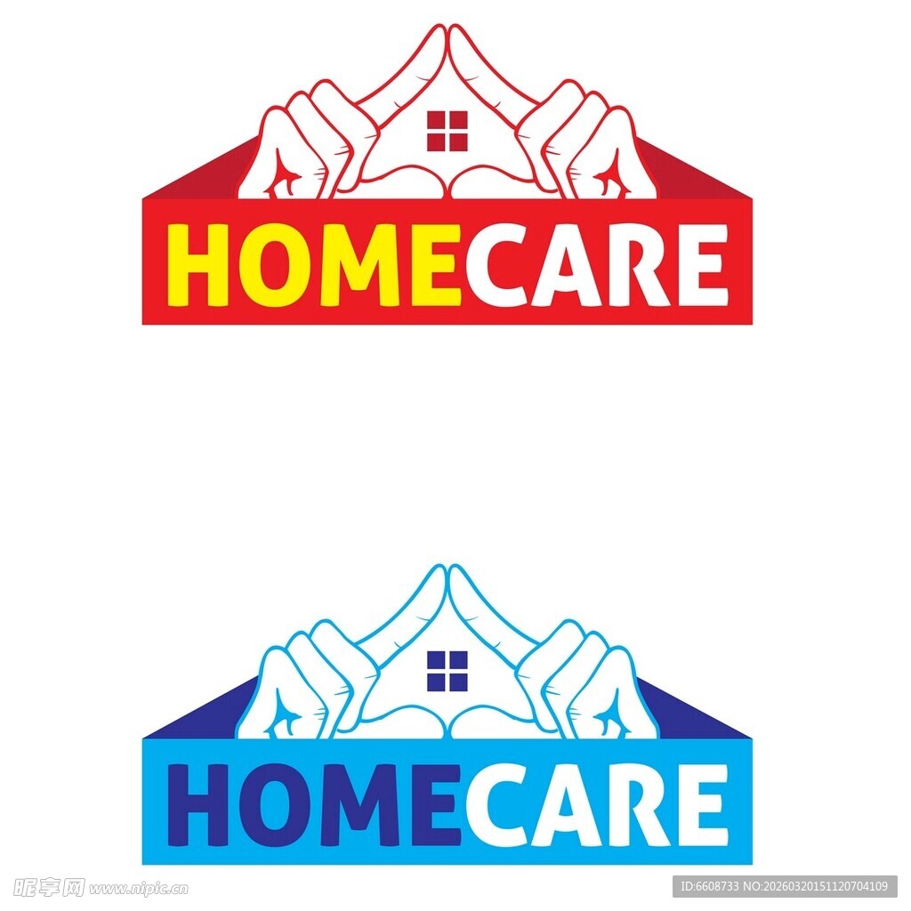 家庭护理标志设计示例