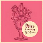 复古风格冰淇淋插画