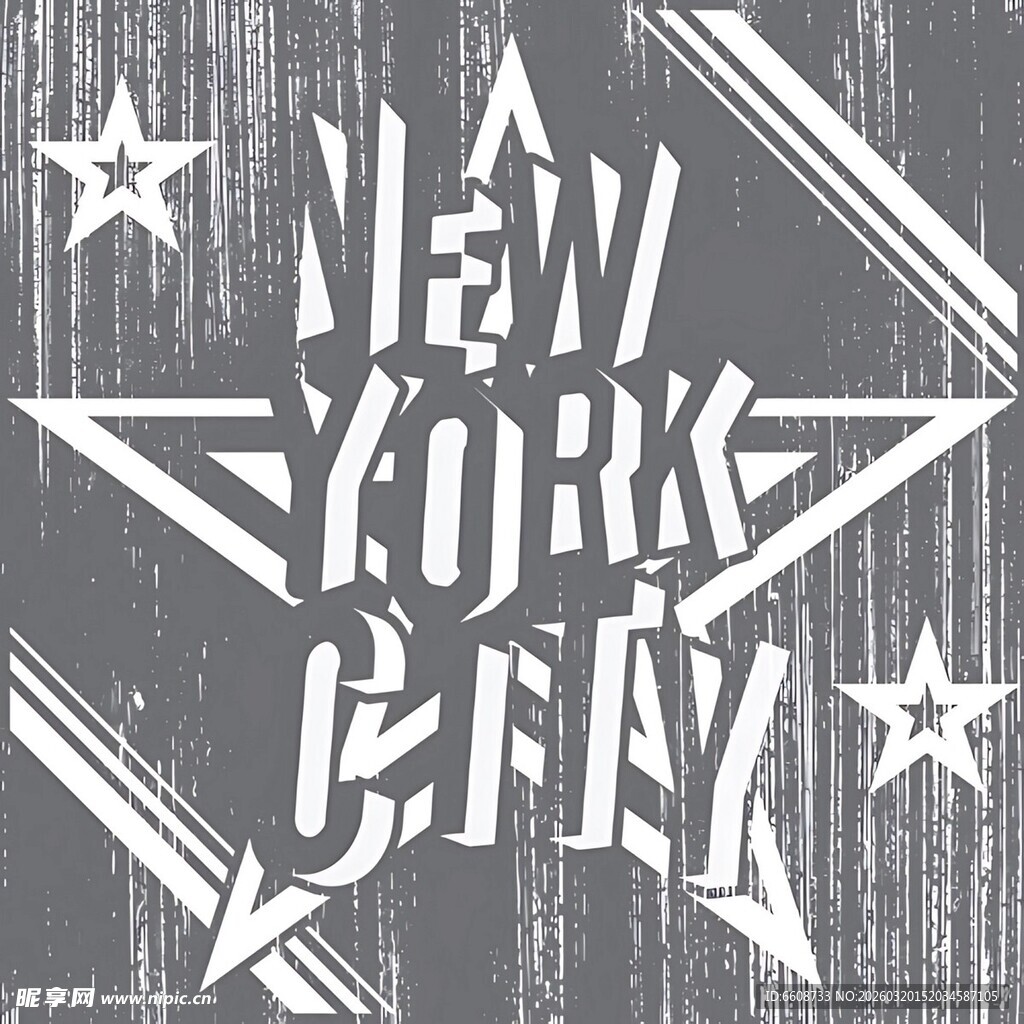 纽约派对主题装饰图案