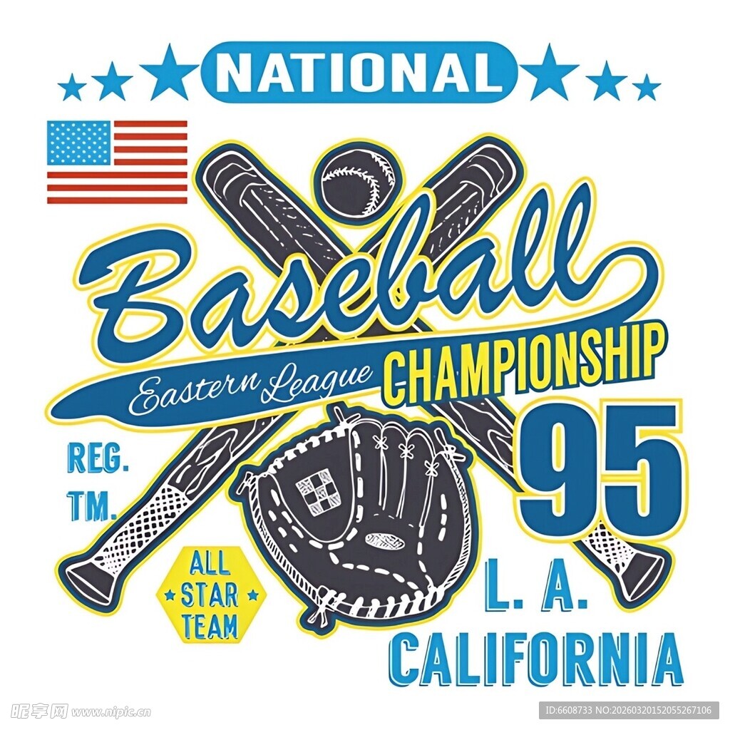 加州棒球锦标赛纪念图案
