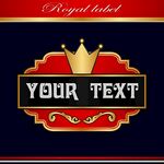 皇家风格标签设计模板