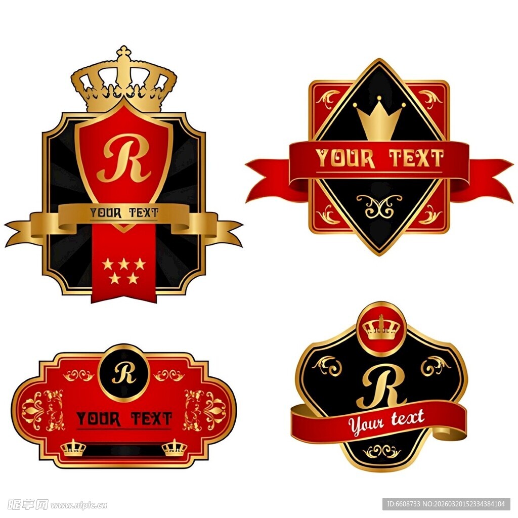 复古风奢华品牌标识设计