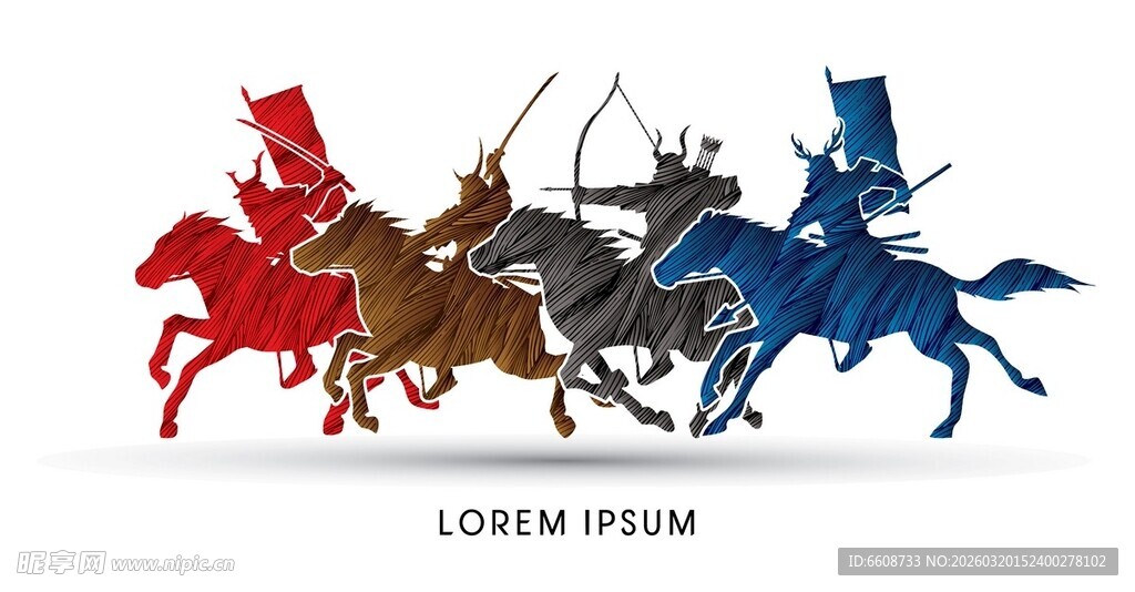 骑士骑马冲锋雕塑