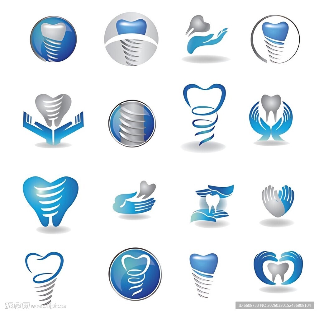 牙科相关图标集合