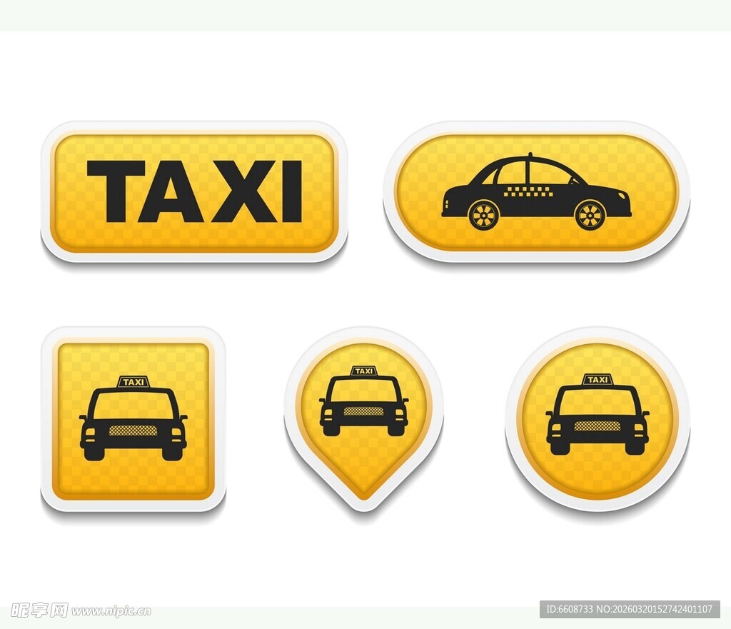 出租车图标集合