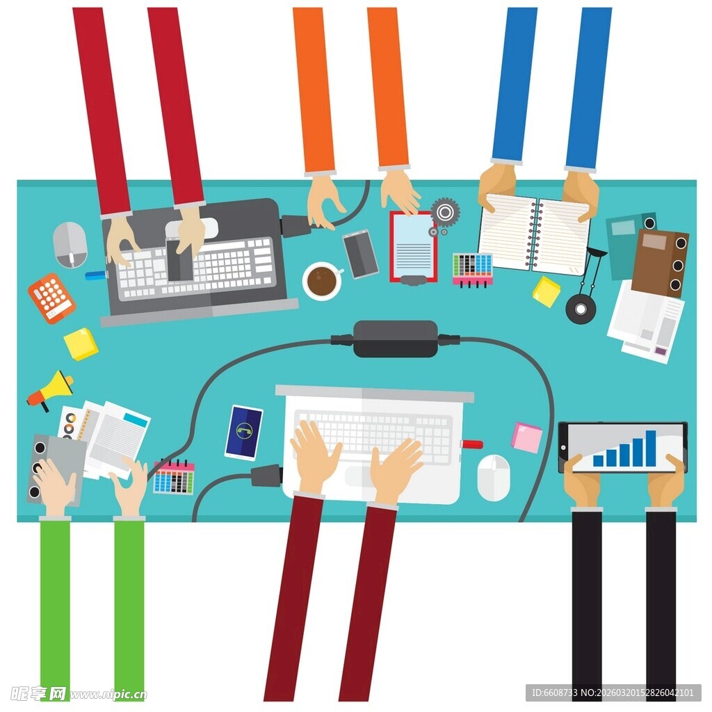 团队协作办公场景画面