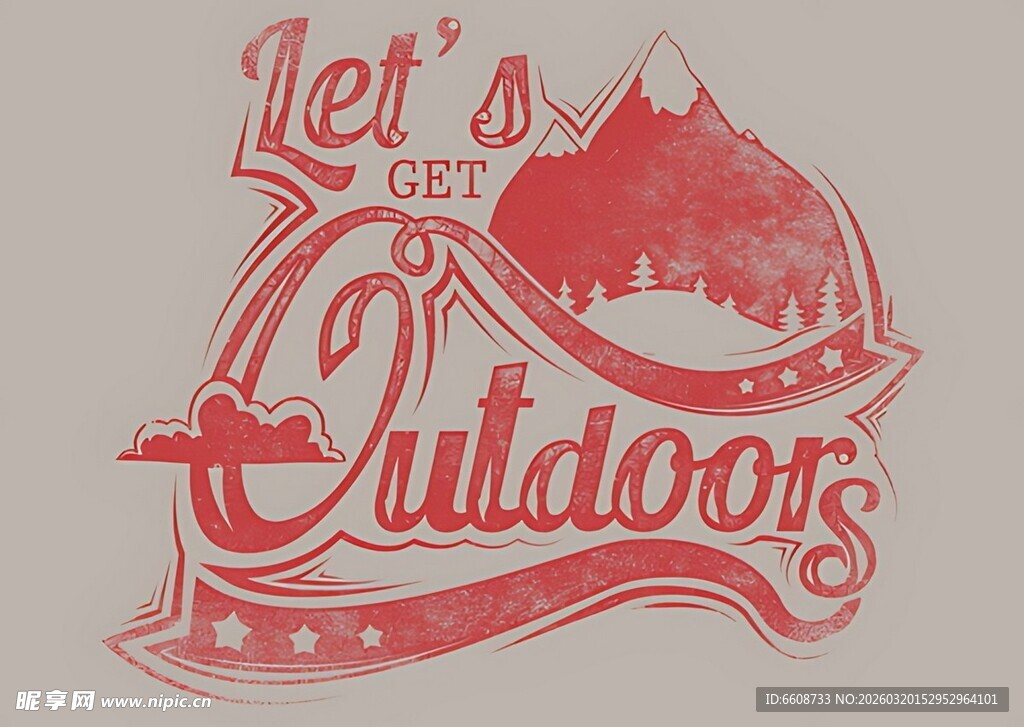 户外探险者主题标志设计