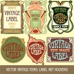 复古风格标签设计素材