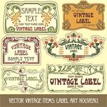 复古风格标签设计素材