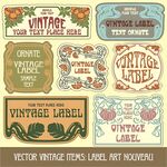 复古标签设计素材