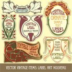 复古风格啤酒标签设计元素