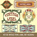 复古风格标签设计素材