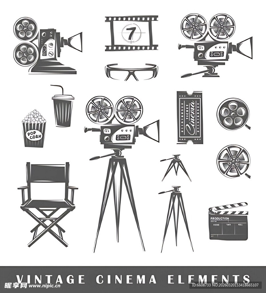 复古电影元素集合