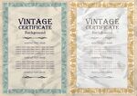 复古风格证书模板