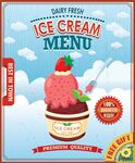 美味冰淇淋菜单设计展示
