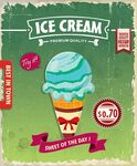 美味冰淇淋促销海报