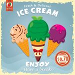 美味冰淇淋畅享甜蜜时刻