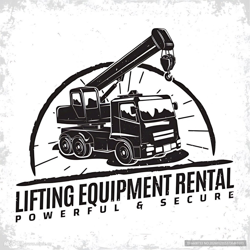 起重设备租赁标志设计