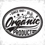 有机产品复古风标志