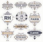 复古风格品牌标志设计