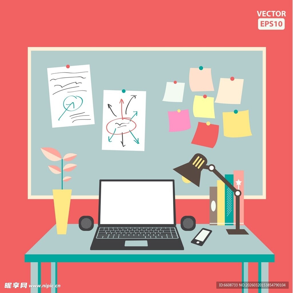 创意办公桌面布置