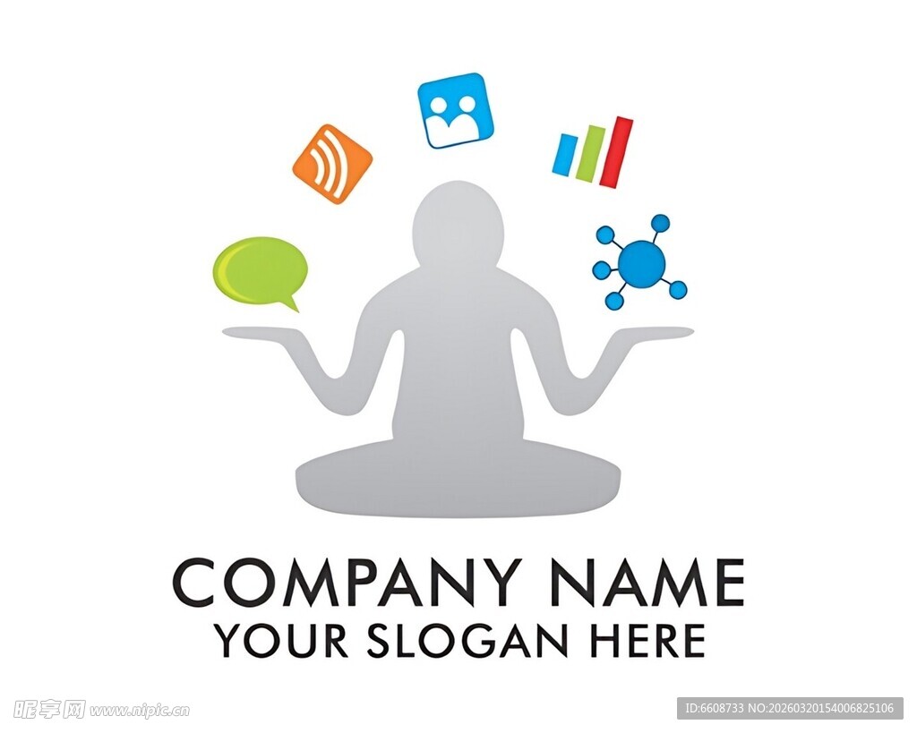 商务人物与科技元素图标