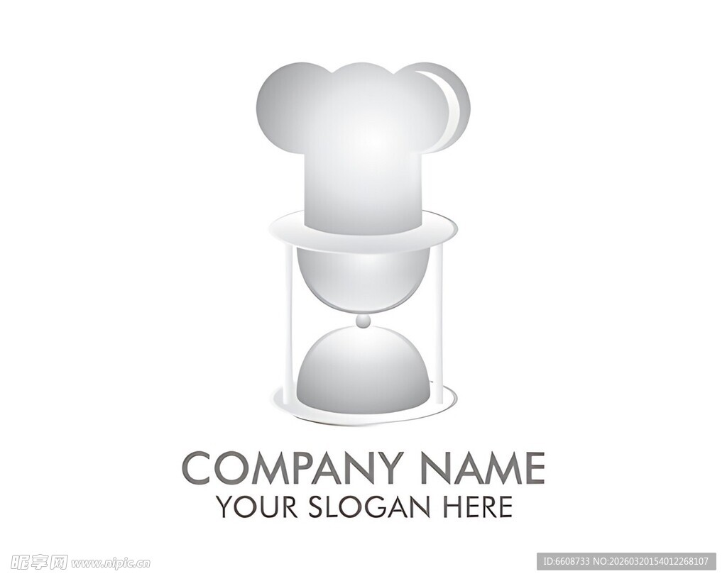 厨师沙漏标志设计