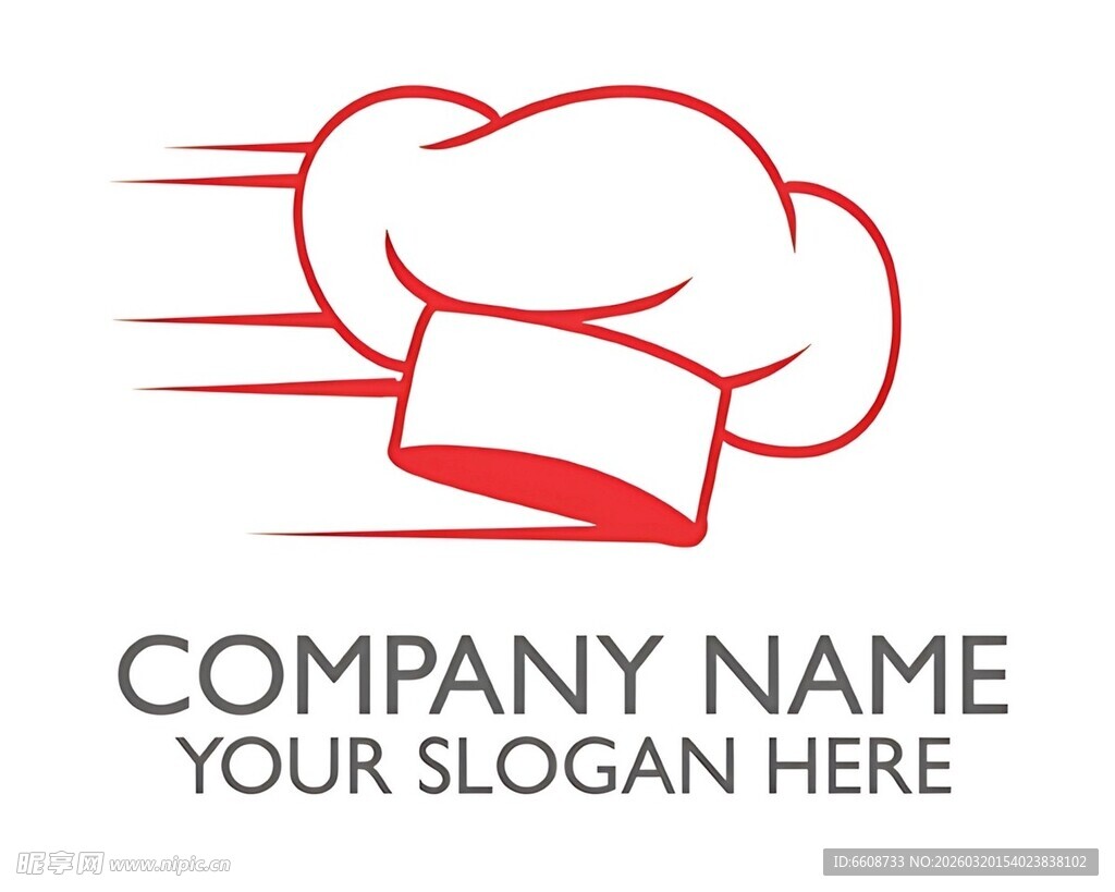 厨师帽标志设计