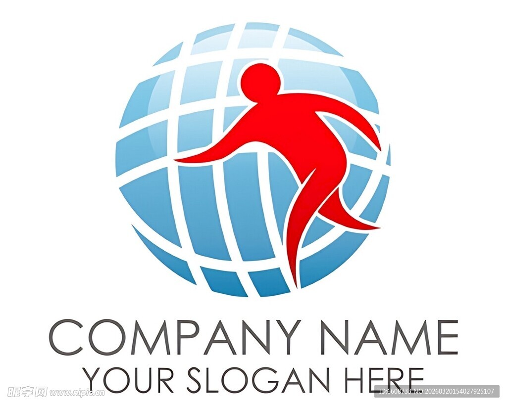 全球奔跑者公司标志设计